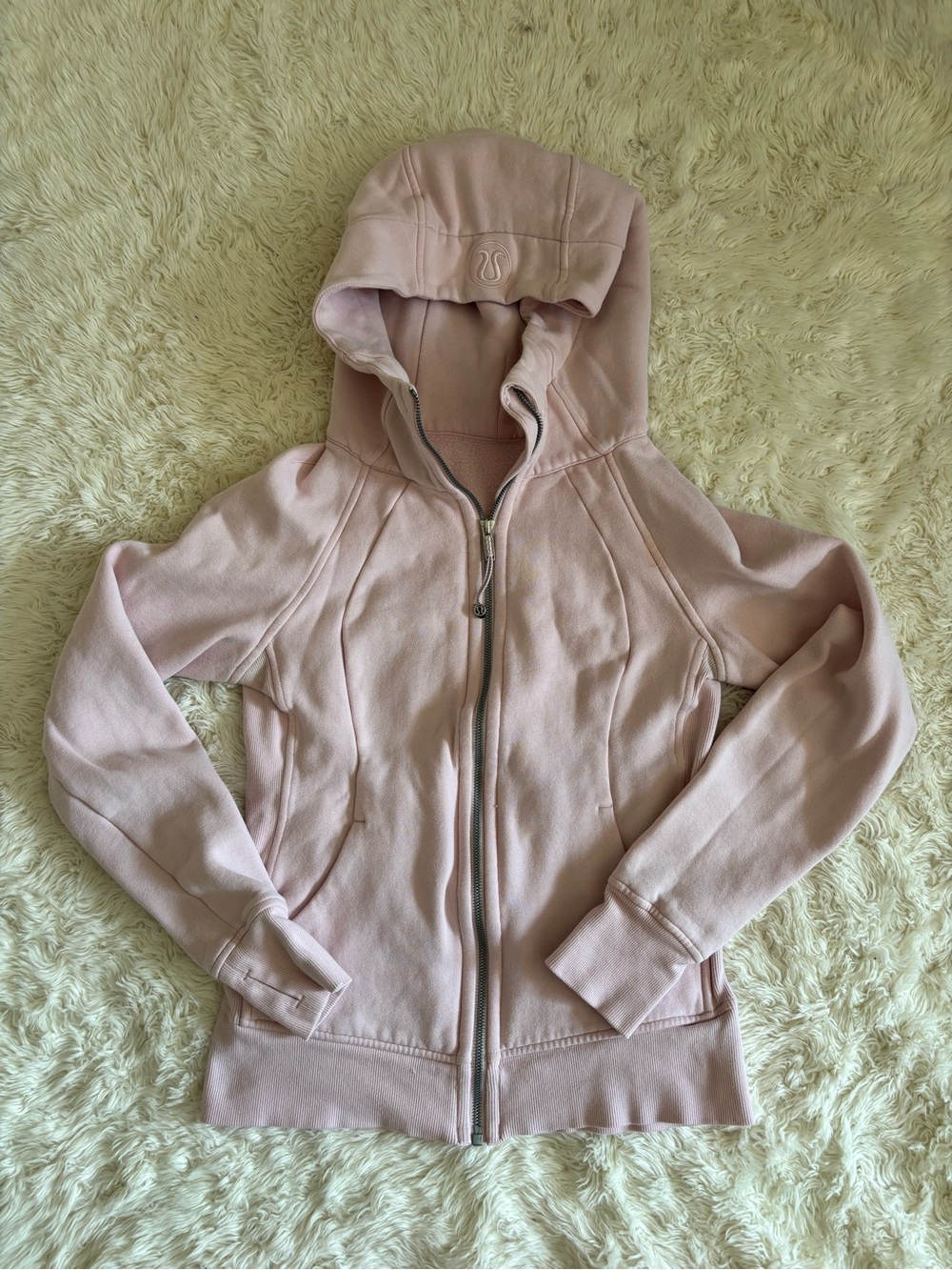 lululemon athletica light pink Scuba jacket